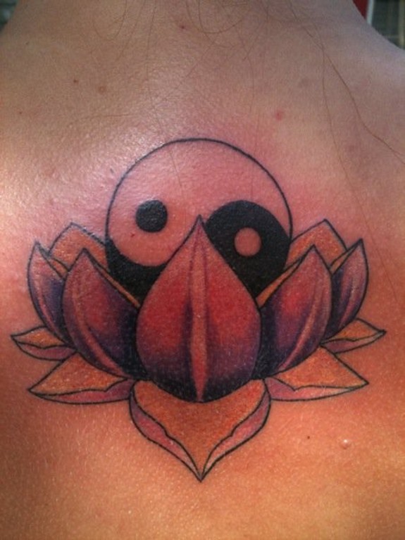 lotus yin yang by Jordan Cain TattooNOW